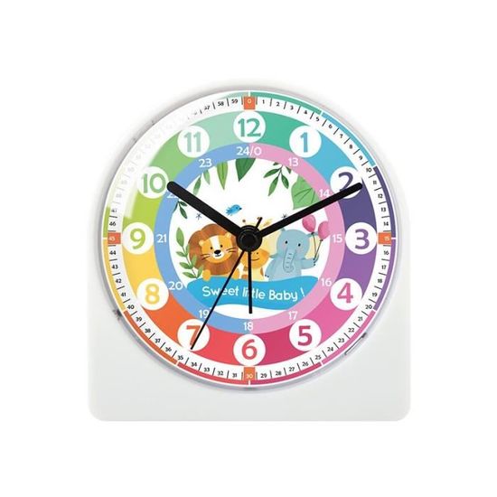 MEISHANG Horloge Enfant,Reveil Enfant Educatif Jour/Nuit-Utilisé Pour