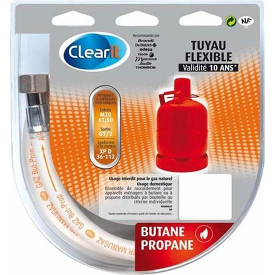 Tuyau Cuisinière Gaz Durée 10 Ans Tuyau Gaz Butane 2m Validité 10