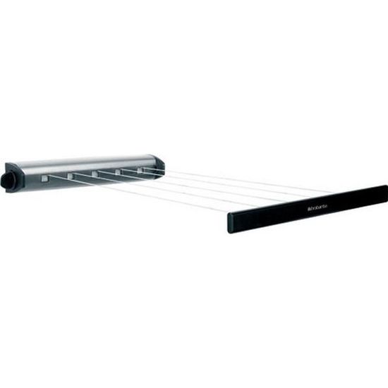 BRABANTIA Enrouleur de corde à linge Stainless steel 22 m Cdiscount Au quotidien