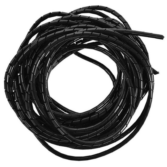 10m Spiral Cable Wrap Tidy Hide Binding Wire Management PC TV HOME