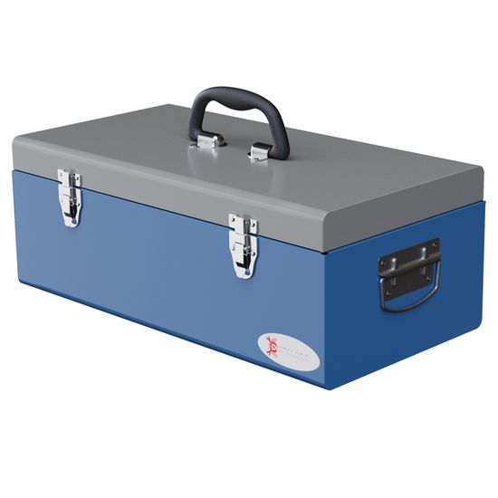 Caisse à Outils Stuff 2 Compartiments – Jaune, Avec Poignée, Plastique, Taille Moyenne
