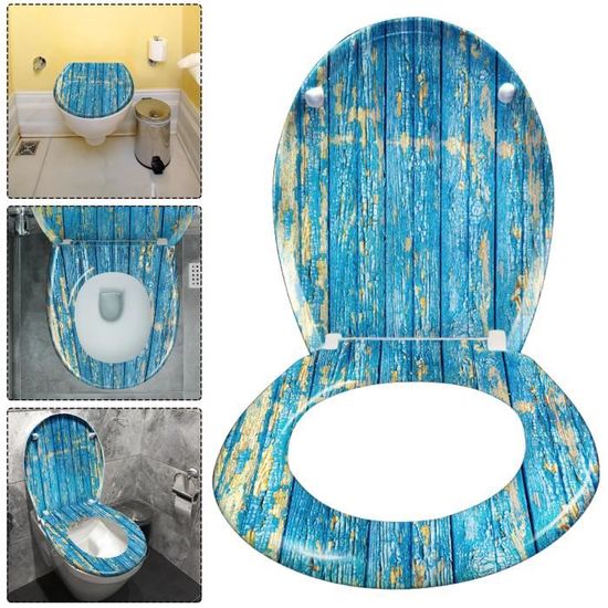 Sitzplatz Abattant De Wc Avec Technologie De Fermeture Amortie Motif