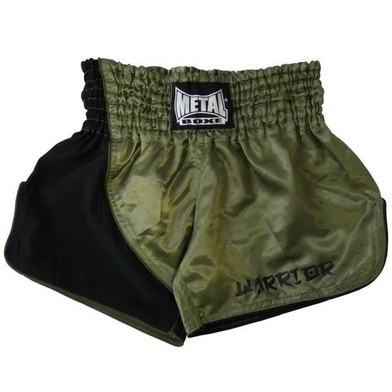 METAL BOXE Short Kickboxing Mirror XL Adulte Unisexe, Noir