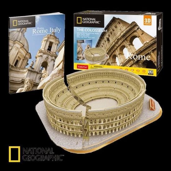 Puzzle 3D National Geographic Colisée - 131 pièces - Thème Fantastique