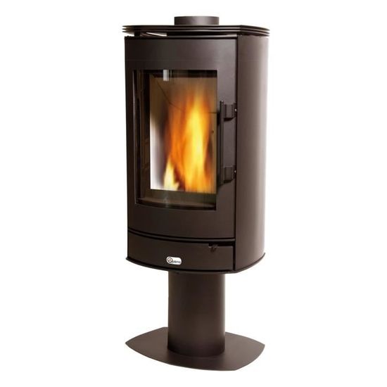 OPTIMO Poêle à bois en acier ARAUSIO V 8kW rotatif pivotant Cdiscount — free download