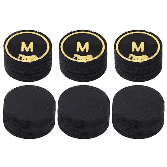 Embouts à Vis PowerGlide 10 Mm – Cuir Naturel, Lot De 4 Pour Billard Et Snooker