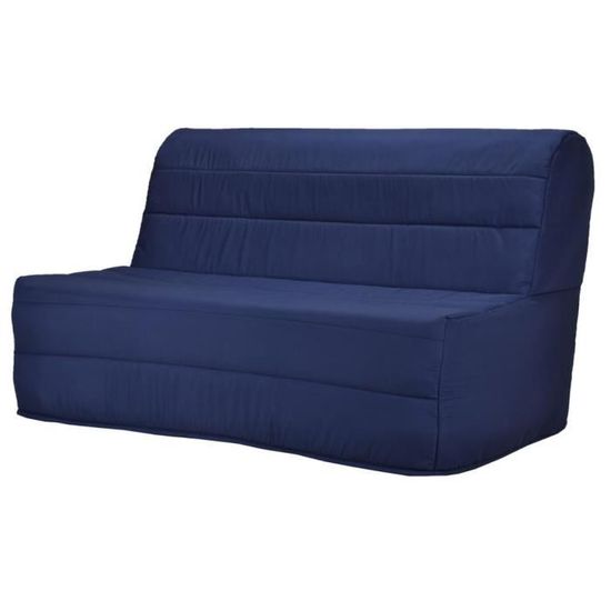 Canapé Convertible BZ En Tissu Gris Clair - Occasion Bon état - 198cm
