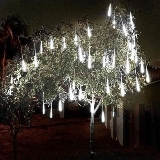BIR01204-Lumières de douche de météore à LED guirlande étanche Décoration de Noël  Goutte Lumière