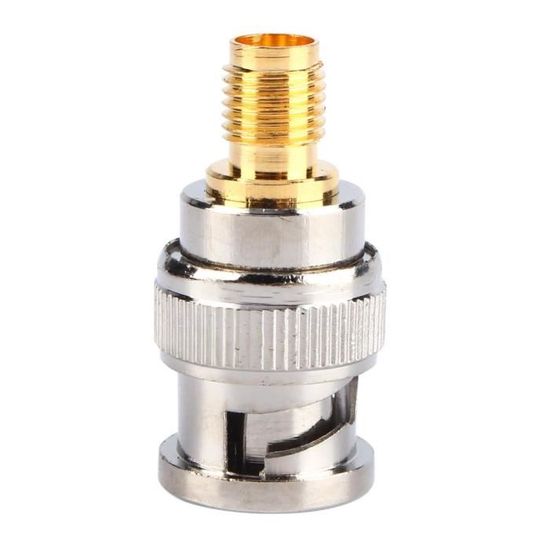 Keple BNC mâle vers TV coaxial femelle type F pour adaptateur de câble coaxial CCTV et connecteur RF – 2 pièces
