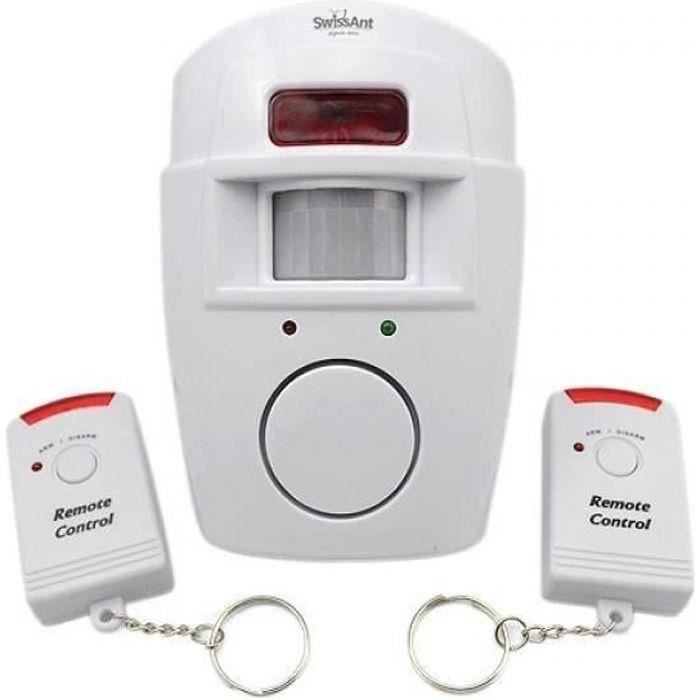 ALARME DÉTECTEUR DE MOUVEMENT ET 2 TÉLÉCOMMANDES