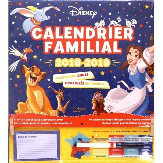Calendrier Familial Disney 2022 - Calendrier Lunaire