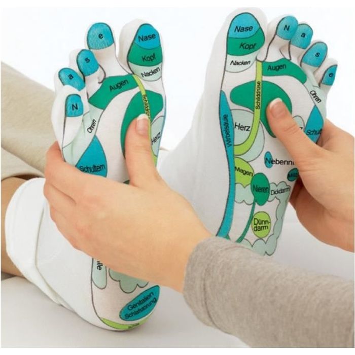 Chaussettes Hydratation & Réflexologie Multicolore