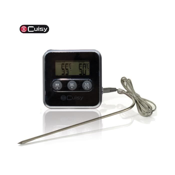 MINUTEUR ET THERMOMETRE A SONDE