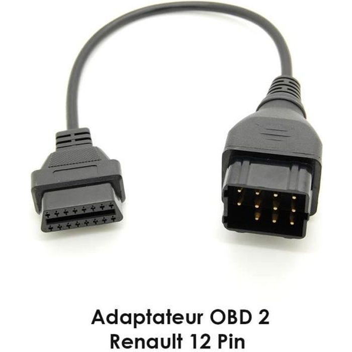 Adaptateur Renault 12 pins - OBD2