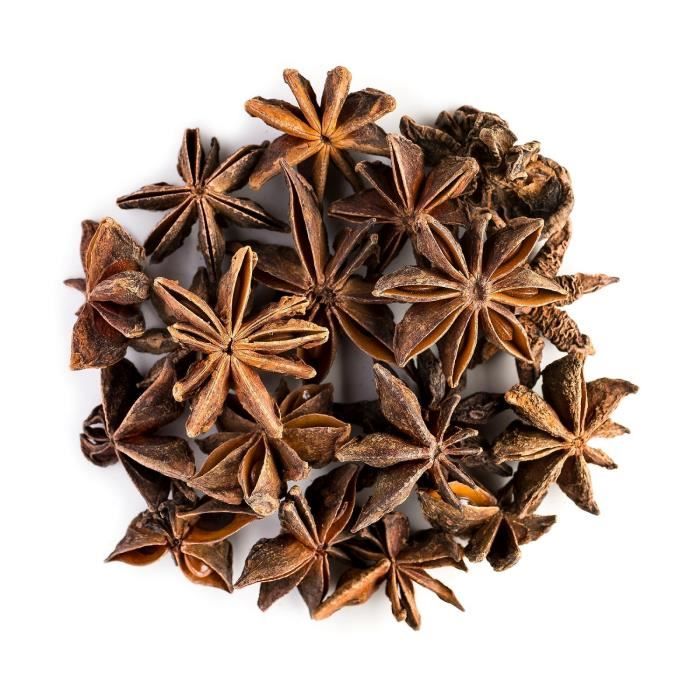 Anis Étoilé Bio Graine Tisane - Idéal En Cuisine - Riche, Sucrée - Badiane Chinoise Ou Illicium Verum - Anise Star Graines 100g