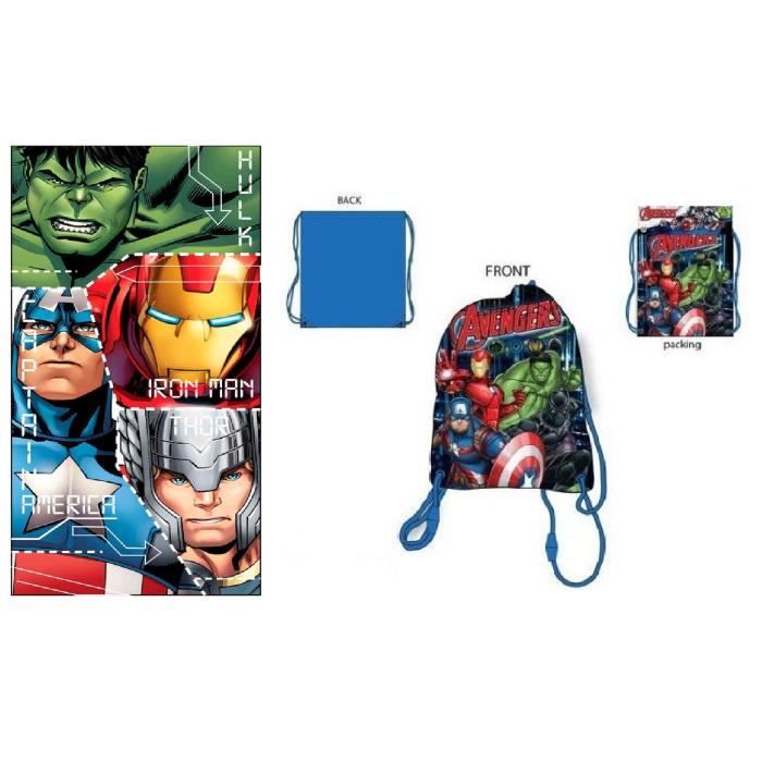 Serviette de Plage Avengers - Sac de Plage Avengers