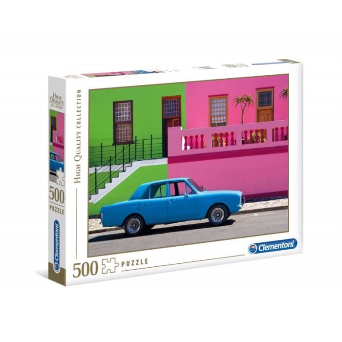 Clementoni - 500 pièces - The blue car