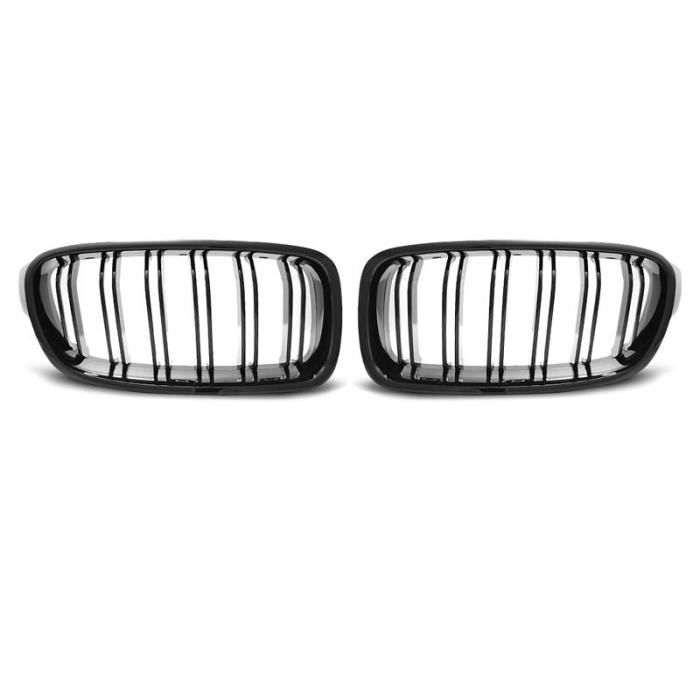Paire de grilles de calandre BMW serie 3 F30 - F31 11-15 noir brillant look M3 (M51)