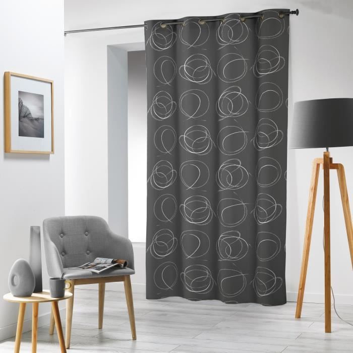 CDaffaires rideau a oeillets 140 x 240 cm microfibre imprimee bullybi
