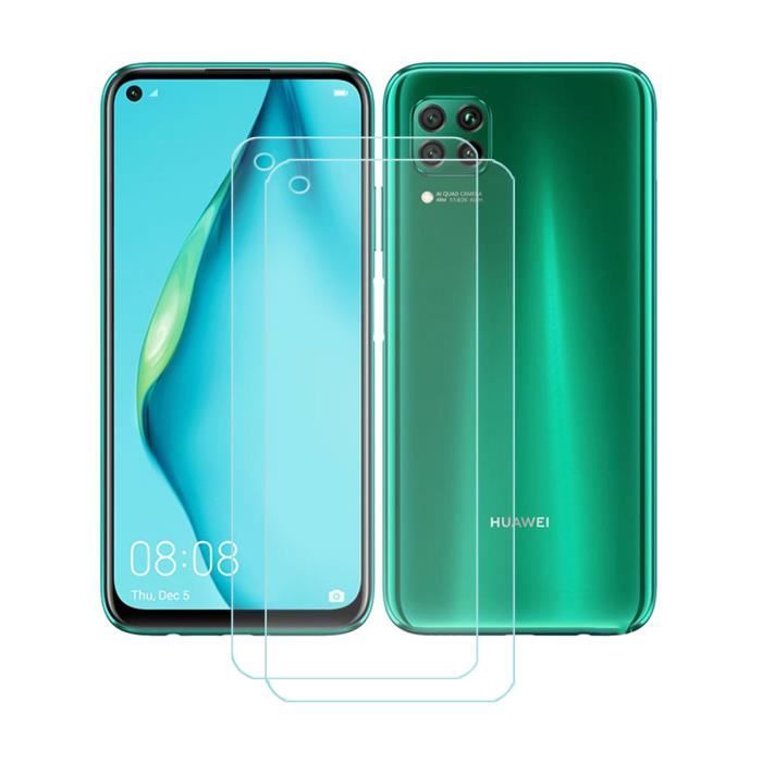 FZ 2 Pack Verre Trempé pour Huawei P40 Lite (6,4-), HD Vitre Protection Film Anti-Chocs Film Protecteur