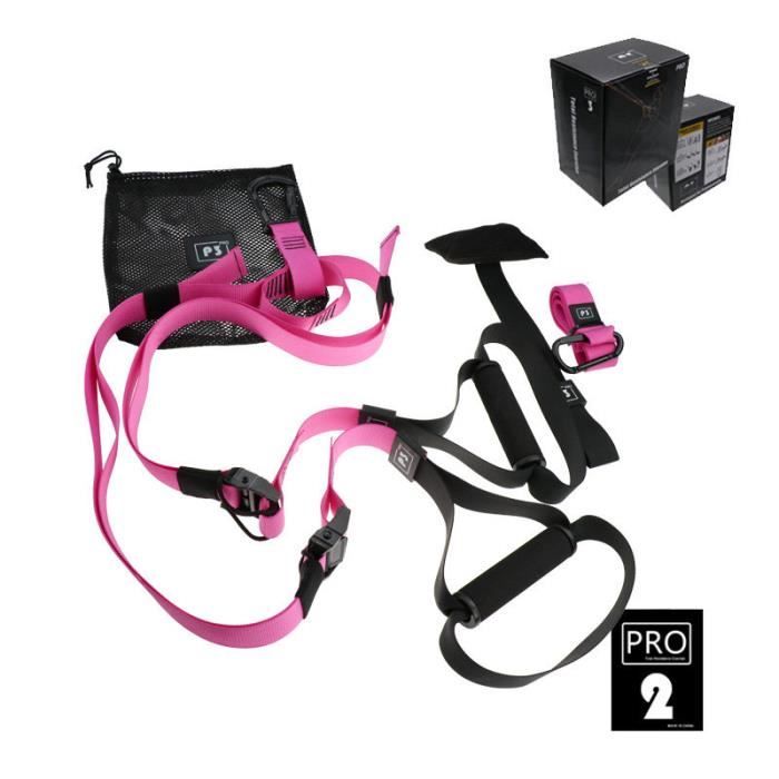Elastique de Résistance Musculation Fitness Pro 2 Rose