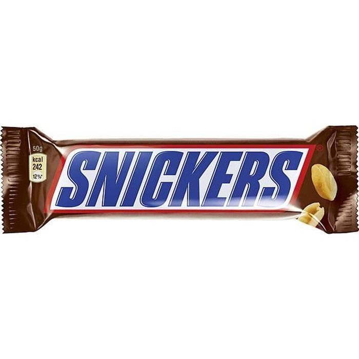 Mars Snickers Chocolat Barres 32 x 50g