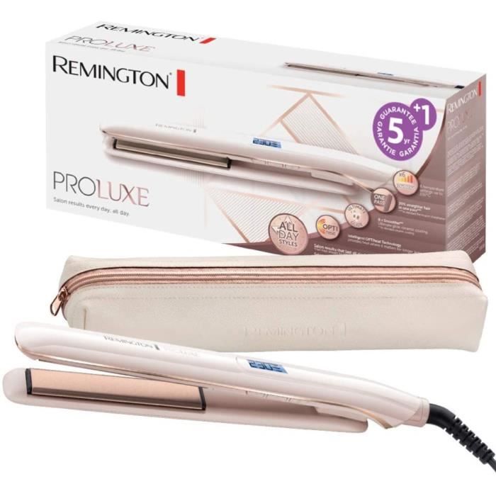 Remington Fer à lisser, Lisseur, Glide Céramique, Glisse Facile, Température Constante et Ciblée - S9100 Proluxe