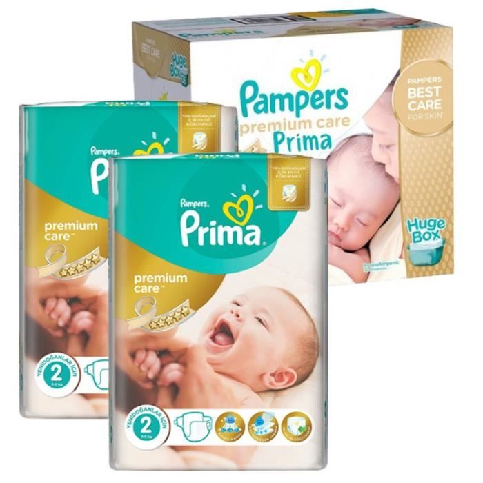 mega pack 188 x couches bébé Pampers - Taille 2 premium care