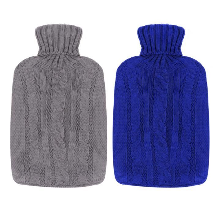 Bouillotte d'hiver 2 pièces avec housse amovible en tricot sac à main chauffant BOUILLOTTE ELECTRIQUE