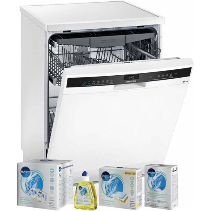 SIEMENS Lave-vaisselle posable blanc 44dB 13 couverts 60cm Système ProtectVerre Blanc