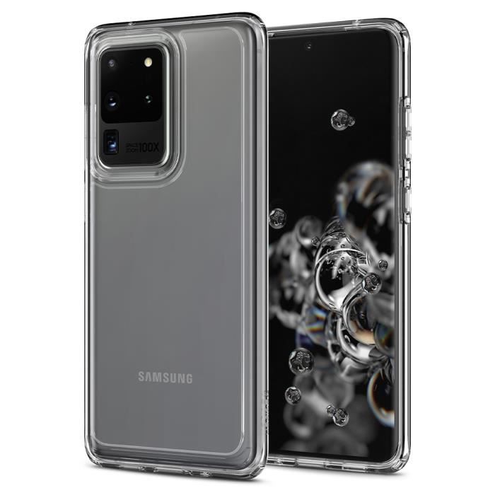 Spigen Coque Samsung S20 Ultra, Coque Galaxy S20 Ultra [Ultra Hybrid] Silicone, Protective, Anti-Rayure, Anti-Jaunissement