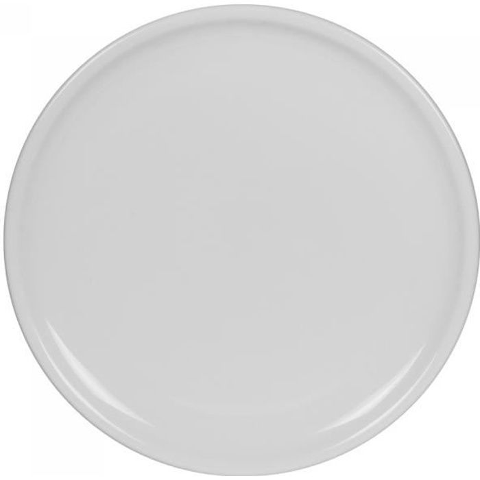 Assiette à pizza 30 cm porcelaine blanche - Table Passion NEURE Blanc