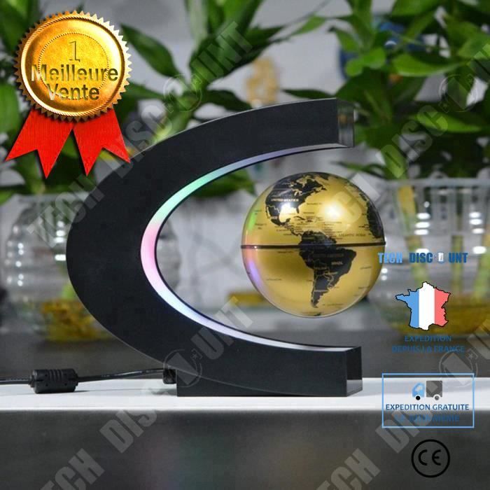 TD® Globe de levitation magnetique decoration interieure ten