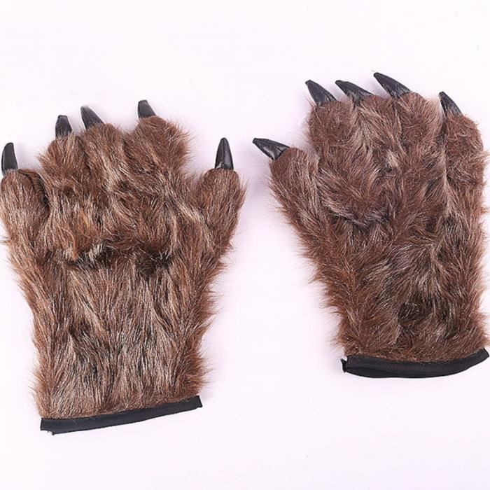 1 paire horrible loup griffe gants animaux cosplay costumes partie s'habiller prop drôle de USTENSILES DE DECORATION