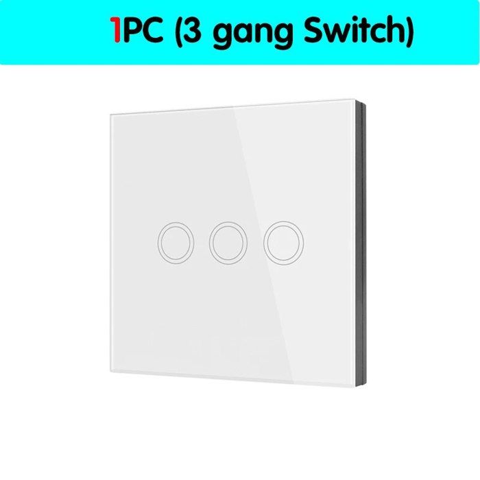 Interrupteur tactile Led sans fil 86x86 télécommande interrupteur mural ...