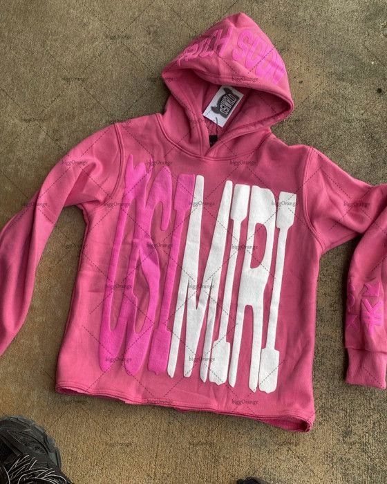 Sweat à Capuche Unisexe Rétro Avec Imprimé "Anti Social Club" - 80% Coton, 20% Polyester - Capuche Doublée Avec Cordon - 8