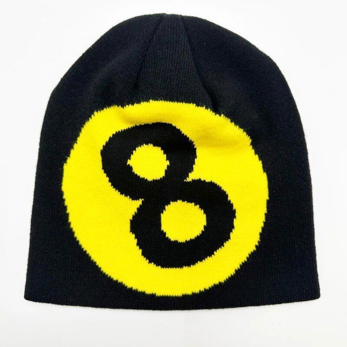 Bonnet Oreilles De Chat Y2K YAMEIZE – Style Gothique, Acrylique Extensible – Taille Unique – Pour Femmes Et Hommes