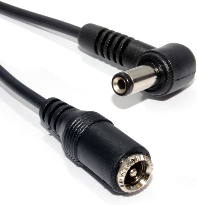 HangTon Câble d'alimentation D-tap DC 5,5 x 2,5 mm à angle droit 12 V pour Decimator MD-HX DMON-Quad (1,5 m