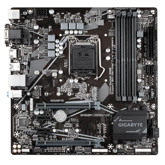 Carte mère GIGABYTE GA-B460M DS3H V2 Intel B460 Socket LGA1200