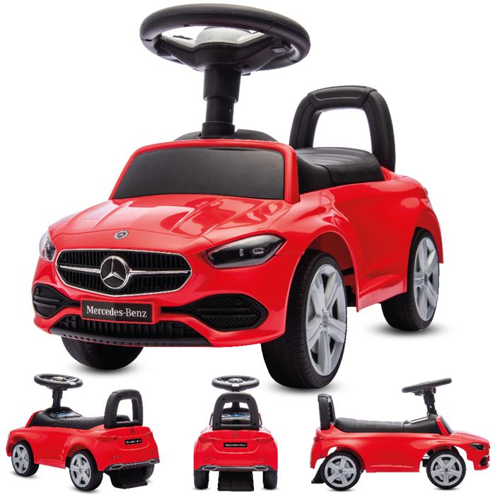 Porteur Enfants Voiture a Pousser Mercedes C Class Rouge Cdiscount Jeux Jouets