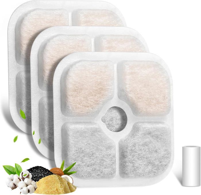 Lot De 8 Filtre Fontaine Eau Chat, Filtres De Fontaine Pour Chat