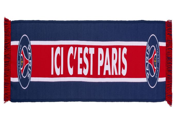 Écharpe - PARIS SAINT GERMAIN - Officielle - Noir - Acrylique - Homme