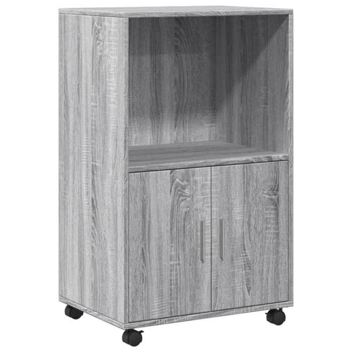 Buffet bas armoire commode Armoire à roulettes sonoma gris 55x40x91cm bois dingénierie 8848503 FrenchDays
