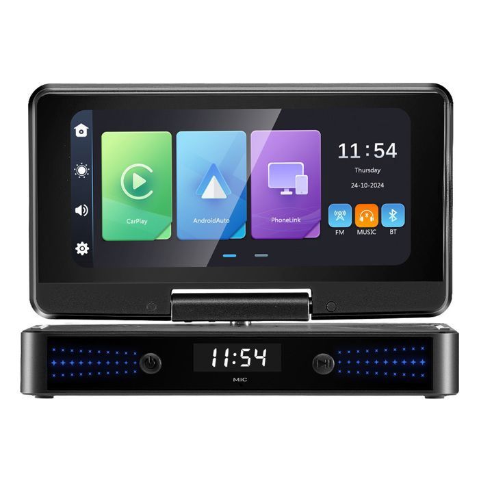 GEARELEC CarPlay Android Autoradio Portable 6.2pouces avec Auto Bluetooth WiFi AUX Lien Miroir