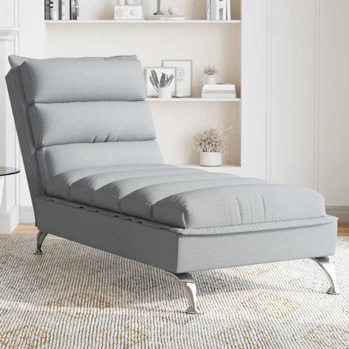 vidaXL Chaise longue avec coussins - vue 5