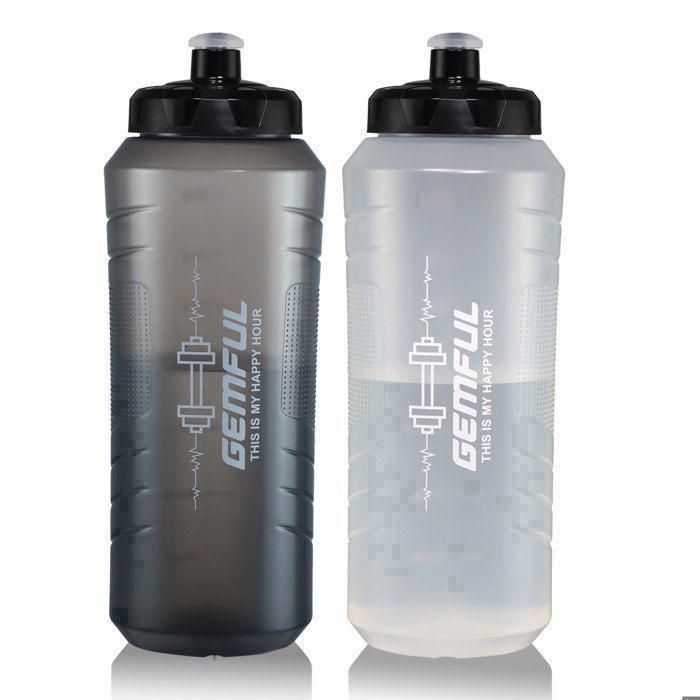 Gourde 1 litre étanche Bouteille de sport Tritan sans BPA avec marqueur de temps Rose