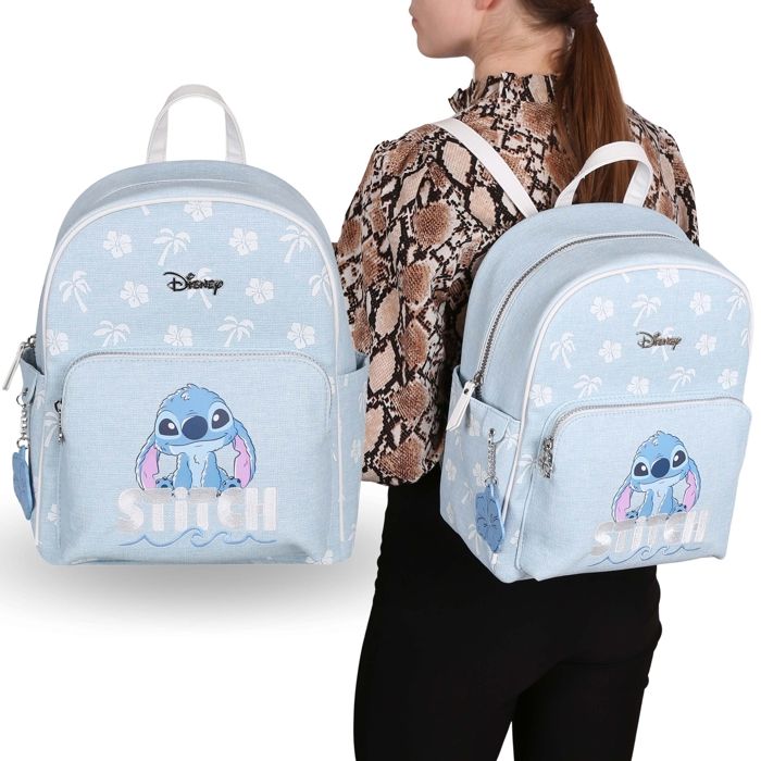 Sac à Dos Stitch Avec Port USB - 45x30x19cm, Pour École, Adolescents, Design Ohana