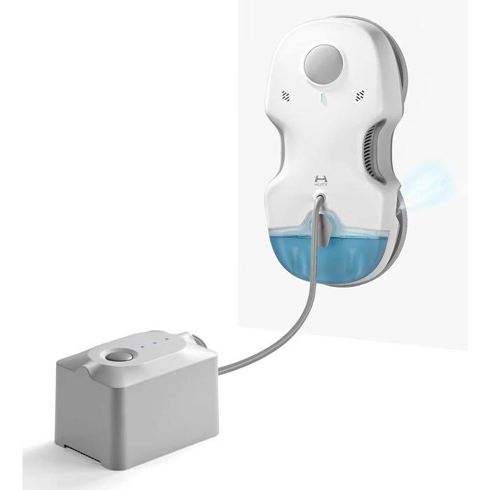 HUTT S7 Plus Robot Nettoyeur de Vitre avec Alimentation Portable Robot Lave Vitre sans Fil avec Gicler leau Automatique