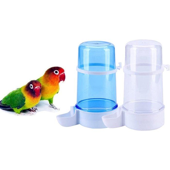 Abreuvoir pour oiseaux - 400 ml. Abreuvoir pour perroquets - Abreuvoir automatique suspendu pour cage - Pour perruches perruches
