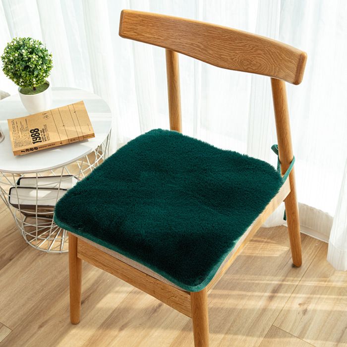 MHY® Housse de Chaise en Peluche de Lapin 45x45cm Design à Bande Attache Lavable en Machine Vert